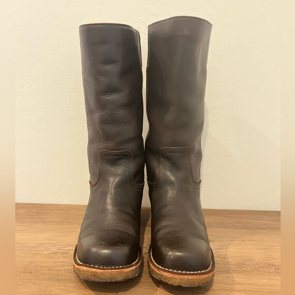 Frye Campus 14L Boots Sherling Lined Gum sole - Women’s size 8 - Picture 3 of 9